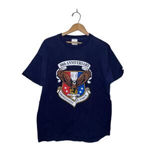 Vintage United States Air Force Shirt USAF Blue Soldier Graphic Tee 90s XL 1997